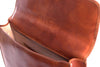 Aktentasche Braun Leder Offen Innenansicht | Fortis' Brief