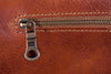 Umhängetasche Leder Braun Zipper Rückansicht | Dito's Brief