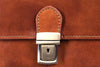 Aktentasche Leder Braun Verschluss Detailansicht | City Brief