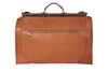 Doktortasche aus braunem Kalbsleder Rückansicht | Doctor's Duffle