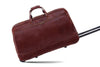 Trolleytasche aus braunem Kalbsleder Rollen | Council's Trolley X
